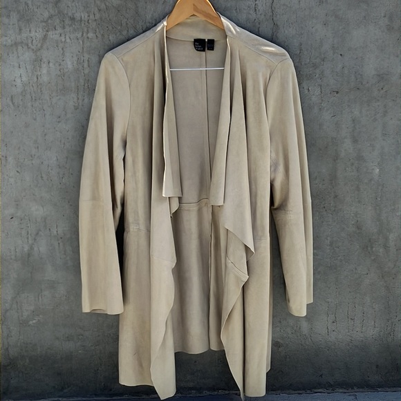 Suede Eileen Fisher Long Jacket/Topper size XL - Picture 5 of 14